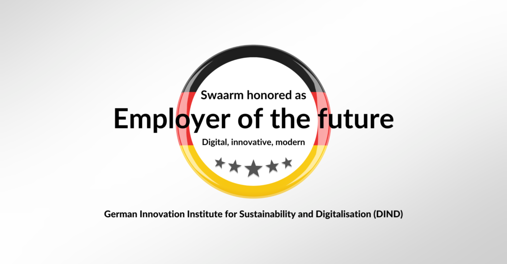 Employer of the future award given to Swaarm