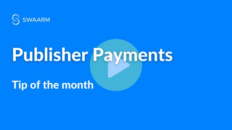 Tip of the Month: Publisher Payments